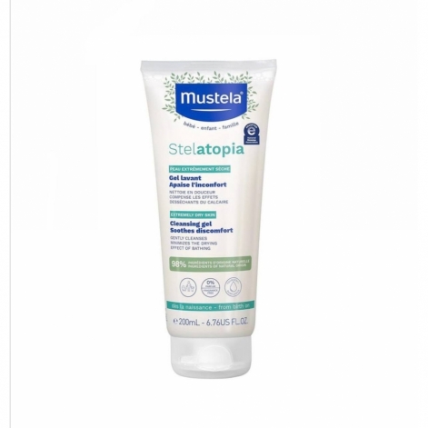 Нежный очищающий гель Mustela Stelatopia Cleansing Gel Lavant, 200 мл, ШК 3504105033633504105033637