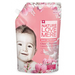 Гель для прання дитячого одягу Nature Love Mere з екстрактом цвітіння вишні, 1,3 мл