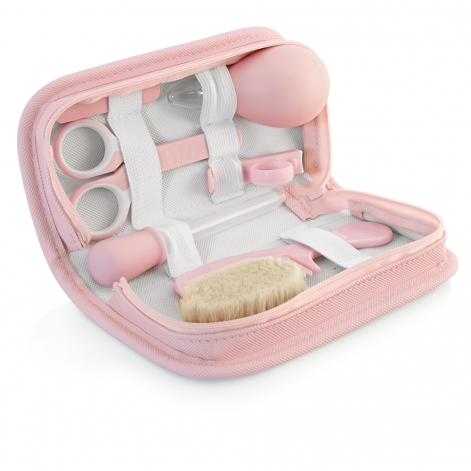 Набір для догляду за дитиною у косметичці (7 предм.) Miniland Baby Kit рожевий - lebebe-boutique - 2