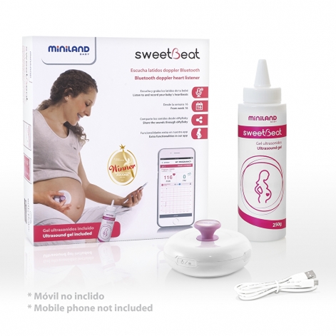 Ультразвуковий фетальний доплер для вагітних Sweetbeat Miniland - lebebe-boutique - 3