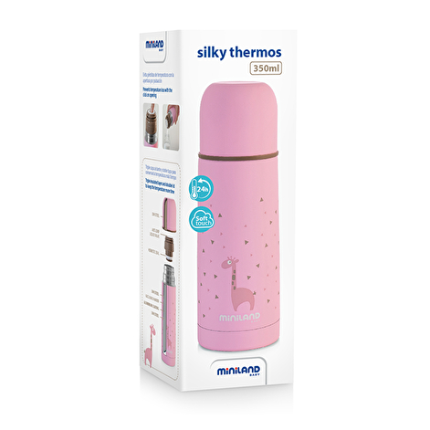Термос для жидкостей SILKY THERMOS Pink 350ML Miniland - lebebe-boutique - 6