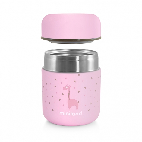 Термос харчовий mini Miniland рожевий 280 мл - lebebe-boutique - 2
