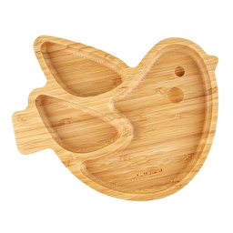 Бамбукова секційна тарілка на присосці Miniland Chick