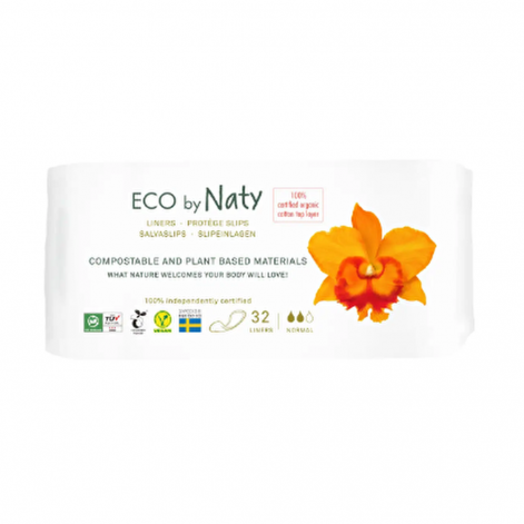 Органические ежедневные прокладки ECO BY NATY, 32 шт.