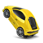 Валіза-машинка Ridaz Lamborghini Huracan жовтий 91002W-YELLOW - lebebe-boutique - 2