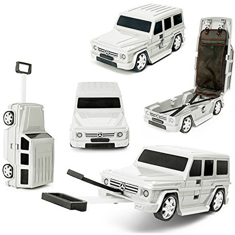 Детский чемодан-машинка Ridaz Mercedes-Benz G-Class Белый (91009W-WHITE) - lebebe-boutique - 4