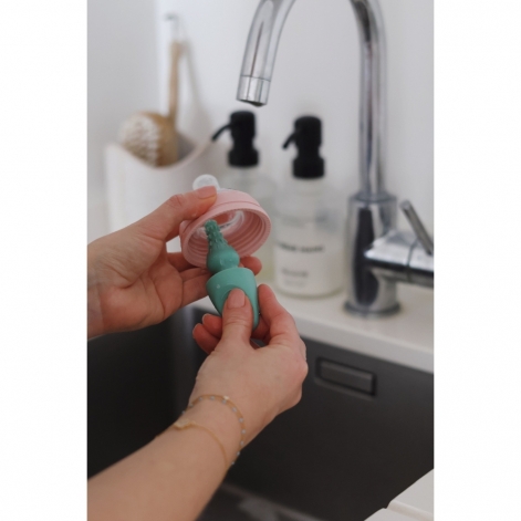 Йоржик для пляшечок Beaba силіконовий зелений - lebebe-boutique - 5
