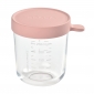 Контейнер Beaba для зберігання склянний 250 мл рожевий