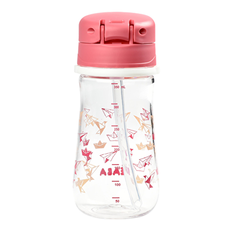 Детский поильник с трубочкой Sippy 350 мл  Beaba - розовый - lebebe-boutique - 5