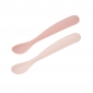Набір ложок Beaba силіконових 2 шт. 4+ рожевий/кремовий