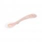 Ложка Beaba силіконова 8+ пастельно-рожевий