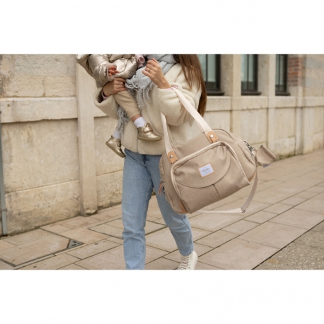 Сумка для мами Beaba Geneva бежевий - lebebe-boutique - 5