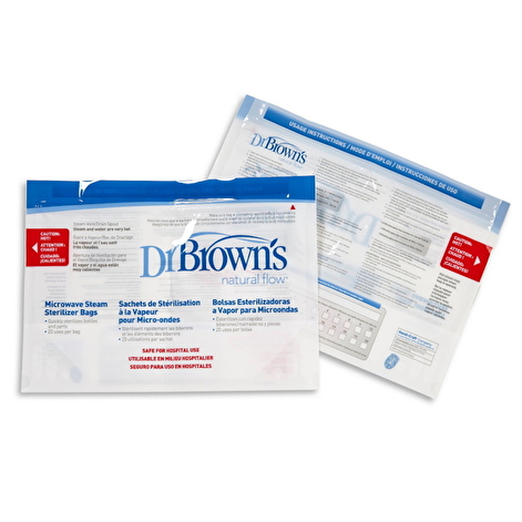 Пакеты для стерилизации в микроволновой печи, 5 шт. в упаковке DrBrown's - lebebe-boutique - 2