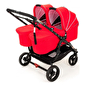 Дитяча коляска універсальна 2в1 для двійні Valco baby Snap Duo Fire Red - lebebe-boutique - 4