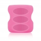 Силіконовий чохол для скляної пляшечки з широкою шийкою 150 мл, колір рожевий
