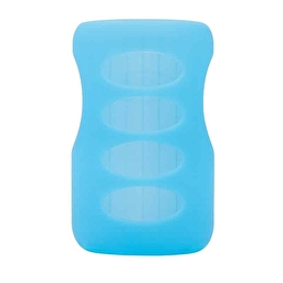 Силіконовий чохол для скляної пляшечки з широкою шийкою 270 мл, колір блакитний DrBrown's
