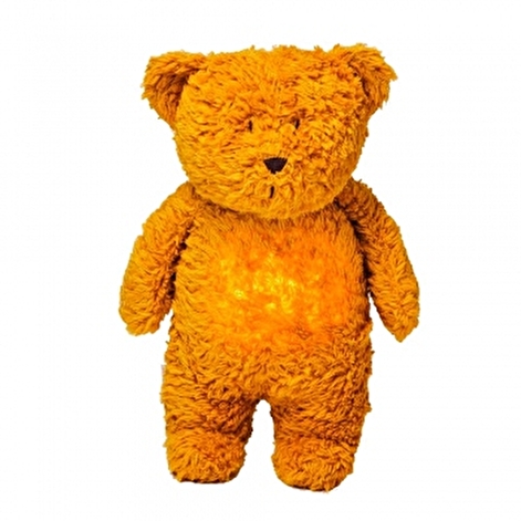 Ведмедик співаючий з нічником MOONIE Mustard