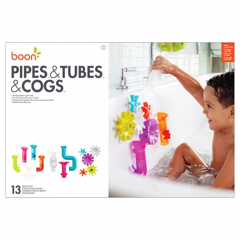 Іграшка для купання труби та гвинти Pipes Cogs Tubes(13 шт.) - lebebe-boutique - 2