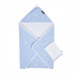 Рушник з капюшоном Childhome 80x80 flower blue