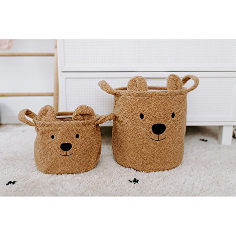 Набір корзин для іграшок Childhome Teddy коричневий - lebebe-boutique - 2
