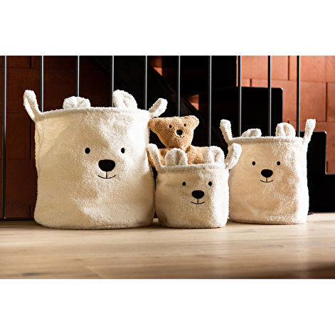 Набір корзин для іграшок Childhome Teddy білий - lebebe-boutique - 2