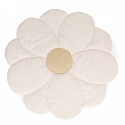 Килимок ігровий Childhome Flower 110 см білий/жовтий