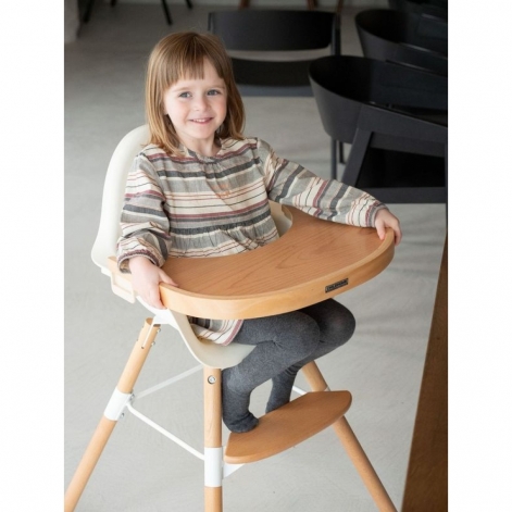 Столик до стільця для годування Childhome Evolu natural/wood - lebebe-boutique - 6