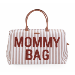 Сумка Childhome Mommy bag stripes nude/terracotta
