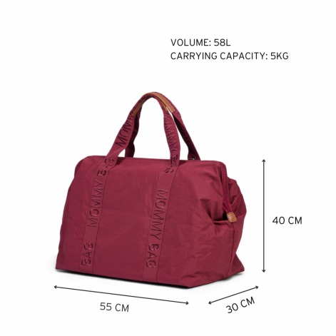 Сумка Childhome Mommy bag Signature burgundy - lebebe-boutique - 22