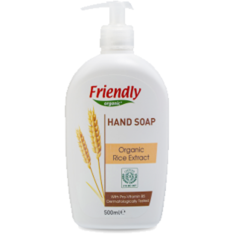 Органическое мыло для рук Friendly Organic, экстракт риса