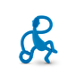 Игрушка-грызун Танцующая Мартышка 14 см, синий Matchstick Monkey - lebebe-boutique - 3