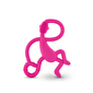 Игрушка-грызун Танцующая Мартышка 14 см, розовый Matchstick Monkey - lebebe-boutique - 3