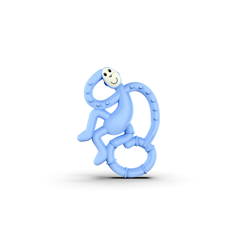 Іграшка-прорізувач Matchstick Monkey силіконова мавпочка-танцюрист блакитна 10 см