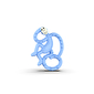 Игрушка-грызун Маленькая танцующая Мартышка 10 см, голубой Matchstick Monkey