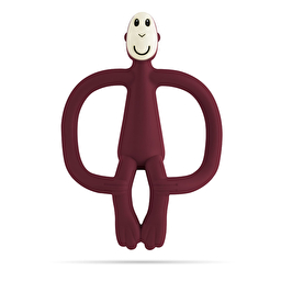 Игрушка-прорезыватель Matchstick Monkey (бордовый, 10,5 см)