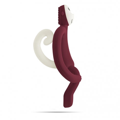 Игрушка-прорезыватель Matchstick Monkey (бордовый, 10,5 см) - lebebe-boutique - 9