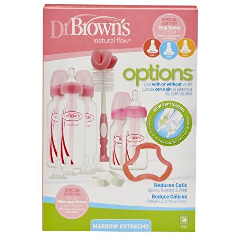 Подарочный стартовый набор для новорожденного Dr.Brown's розовый - lebebe-boutique - 3
