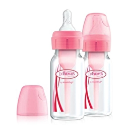 Пляшка для годування стандарт рожева 120мл 2 шт Dr.Brown`s Options