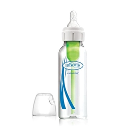 Скляна пляшечка для годування з вузьким горлечком Options+, 250 мл, 1 шт. в упаковці