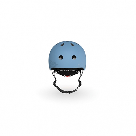 Шолом захисний дитячий Scoot and Ride, світловідбиваючий сіро-синій, з ліхтариком, 45-51см STEEL - lebebe-boutique - 7