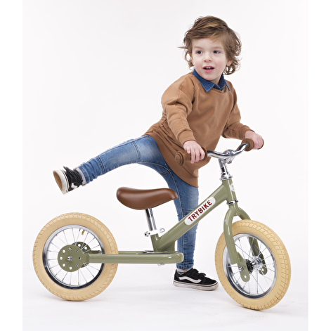 Балансуючий велосипед Trybike (колір оливковий) - lebebe-boutique - 7