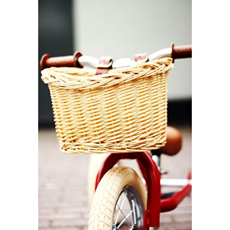 Велосипедна плетена корзинка з шкіряними ременями для Trybike - lebebe-boutique - 8