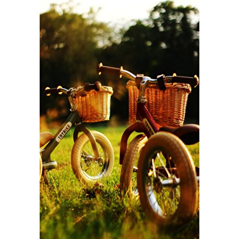 Велосипедна плетена корзинка з шкіряними ременями для Trybike - lebebe-boutique - 9