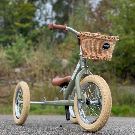 Трехколесный балансирующий велосипед Trybike 2 в 1 (цвет оливковый) - lebebe-boutique - 6
