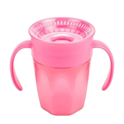 Чашка 360 ° з ручками, 200 мл, колір рожевий