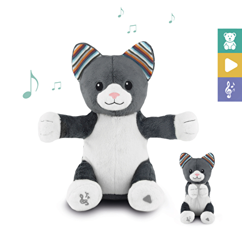 М'яка іграшка з інтерактивними плесками і співом Котик CHLOE Zazu - lebebe-boutique - 2