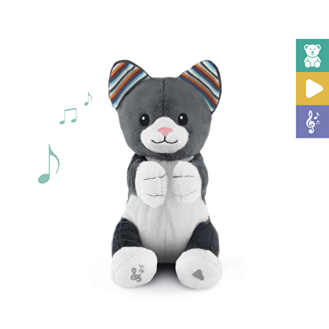 М'яка іграшка з інтерактивними плесками і співом Котик CHLOE Zazu - lebebe-boutique - 3