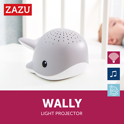 Проектор капель воды с успокаивающими мелодиями цвет серый ZAZU Wally КИТ - lebebe-boutique - 2