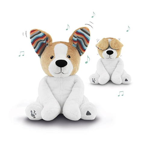 Мягкая интерактивная игрушка Дэнни PEEK-A-BOO с хлопающими ушами и пением Zazu - lebebe-boutique - 2