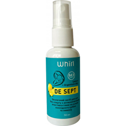 Гигиеническое средство Whirl с антисептическими свойствами De Sept Ag + Lemon лимон 50 мл